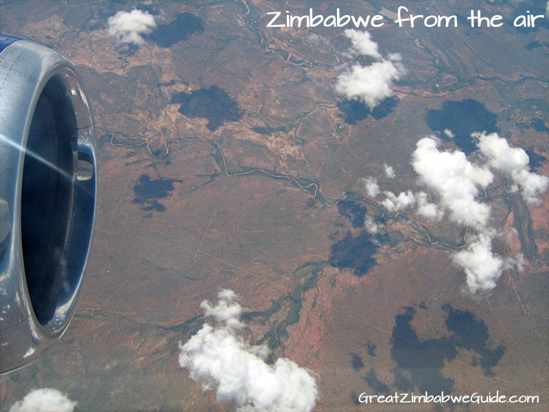 Zim view from air - from Great Zimbabwe Guide