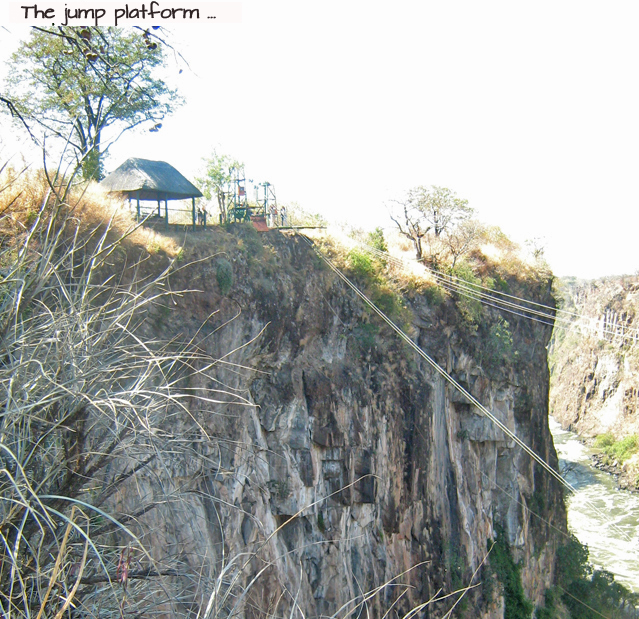 Victoria Falls zipline jump platform highwire Zimbabwe gorge swing
