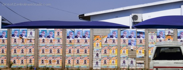 Election posters Zimbabwe