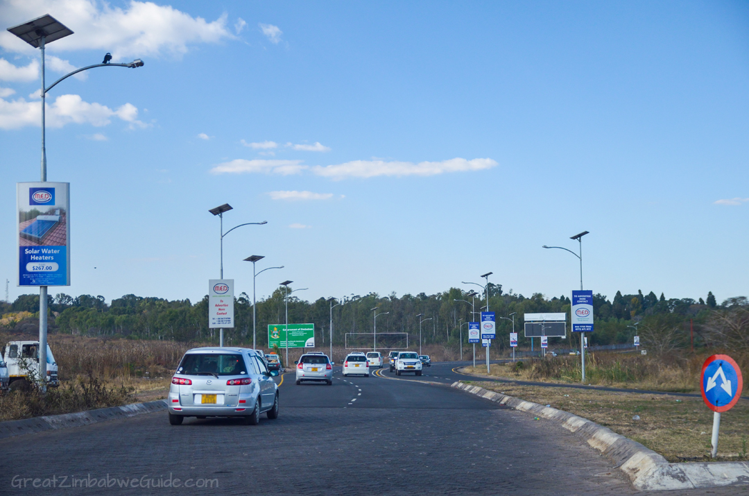 Harare Road GreatZimbabweGuide Signs Churchill