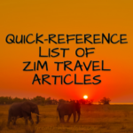 ZIMBABWE TRAVEL ADVICE LIST