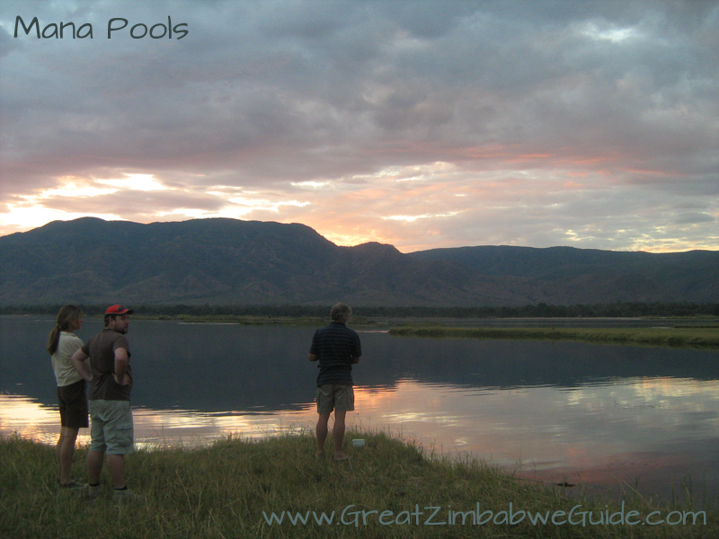 Mana pools sunset