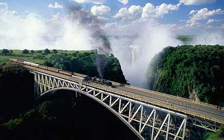 Victoria Falls steam train