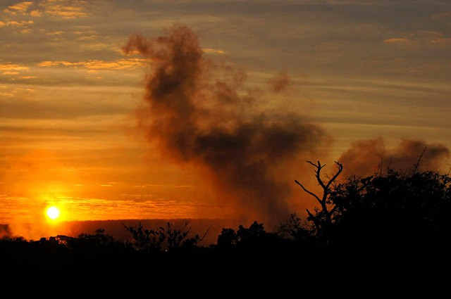 Victoria Falls spray