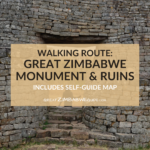 Walking around Great Zimbabwe Monument Ruins Guide Map