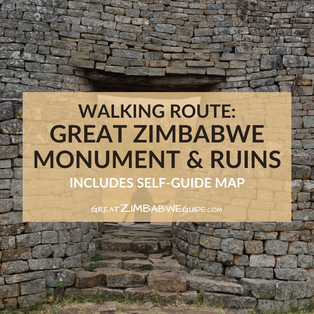 Walking around Great Zimbabwe Monument Ruins Guide Map