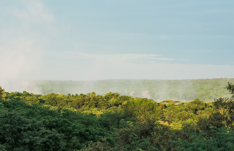 Victoria Falls spray