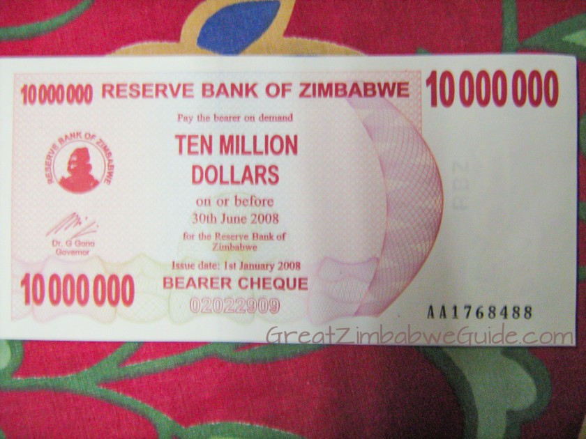 Great Zimbabwe Guide 2008 Ten Million Dollars