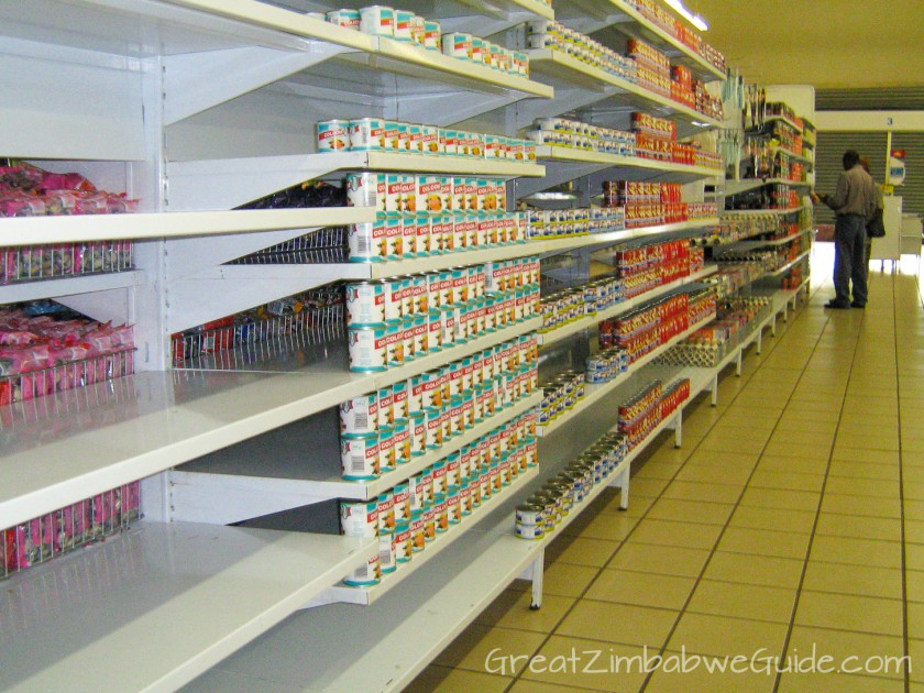 Great Zimbabwe Guide 2008 shop shortages