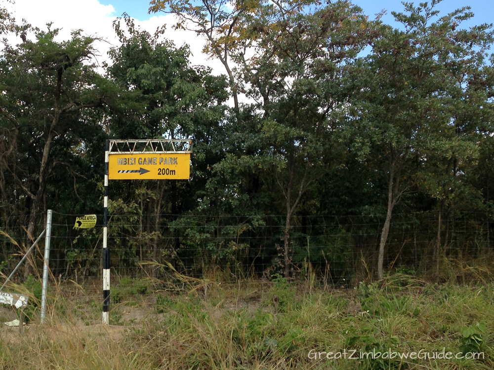 Mbizi Game Park Zimbabwe road directions