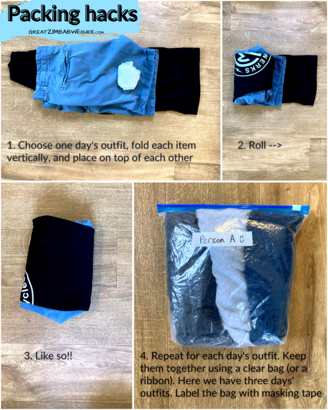 Packing hacks folding