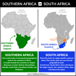 SOUTH AFRICA OR SOUTHERN AFRICA MAP