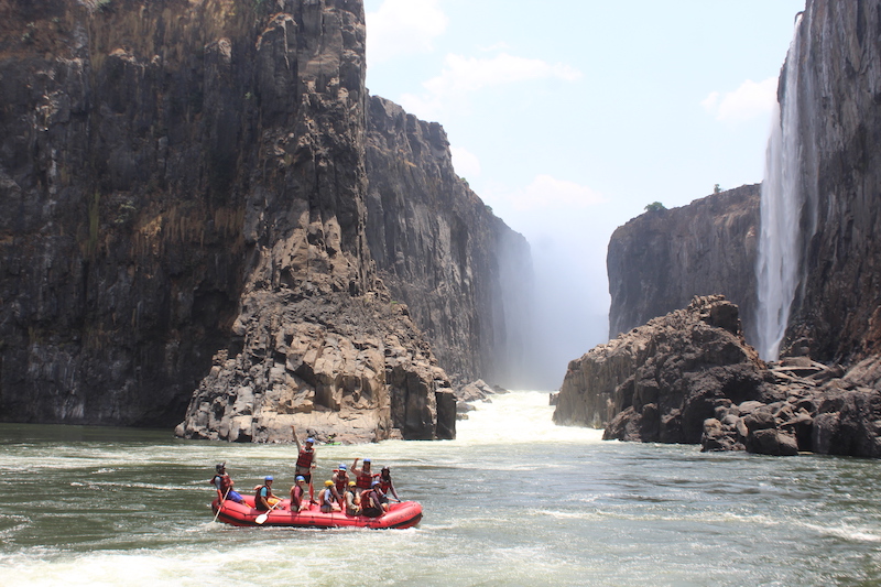 White Water Rafting at Victoria Falls, Zimbabwe. Source: Shockwave Adventures