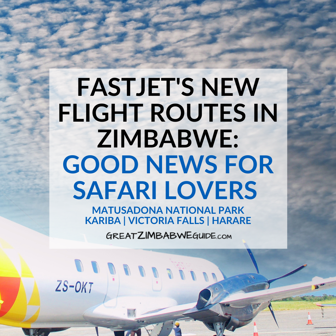 Fastjet new flight routes 2023 Matusadona Kariba