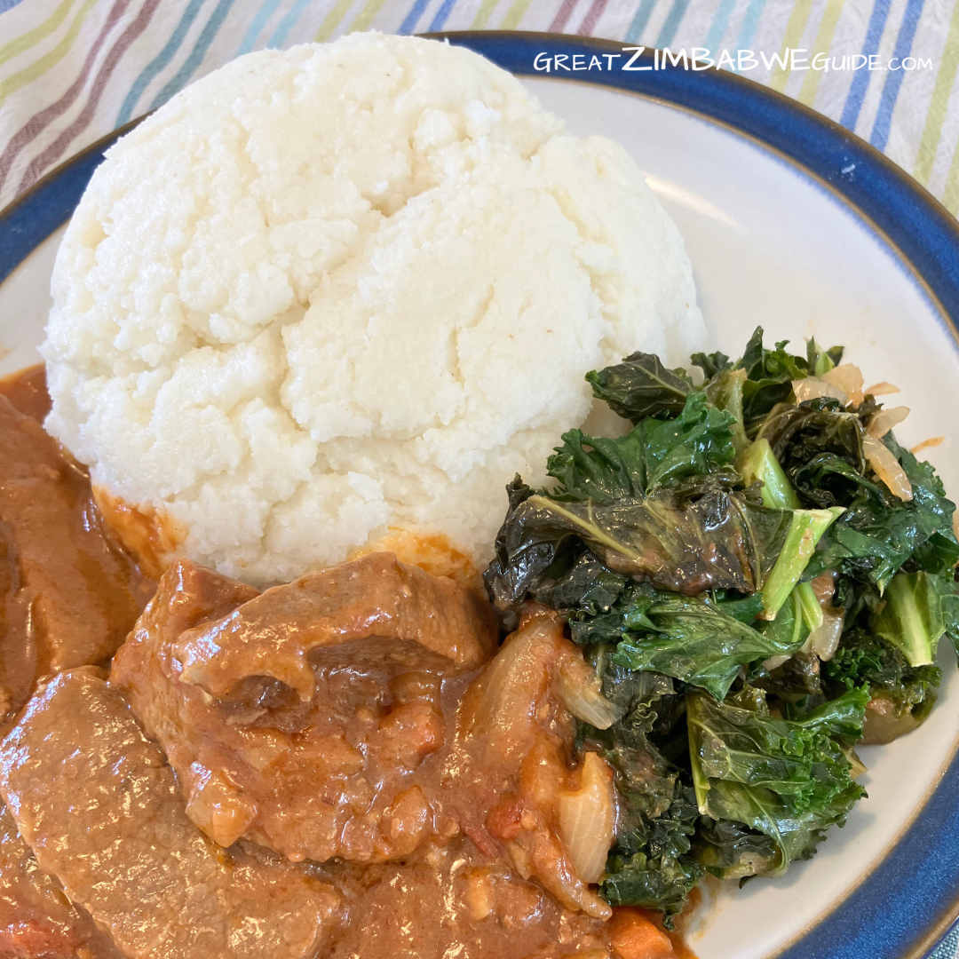 Classic sadza recipe Zimbabwe Africa Maize Food Traditional