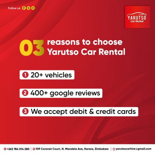 Yarutso Car Rental Zimbabwe trustworthy