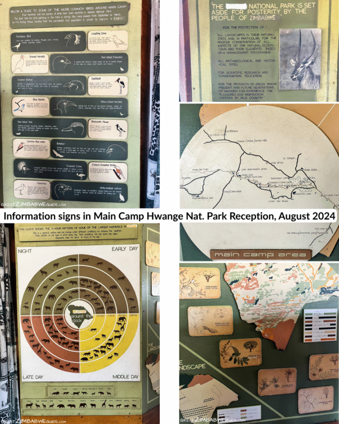 Hwange Sign Main Camp Information