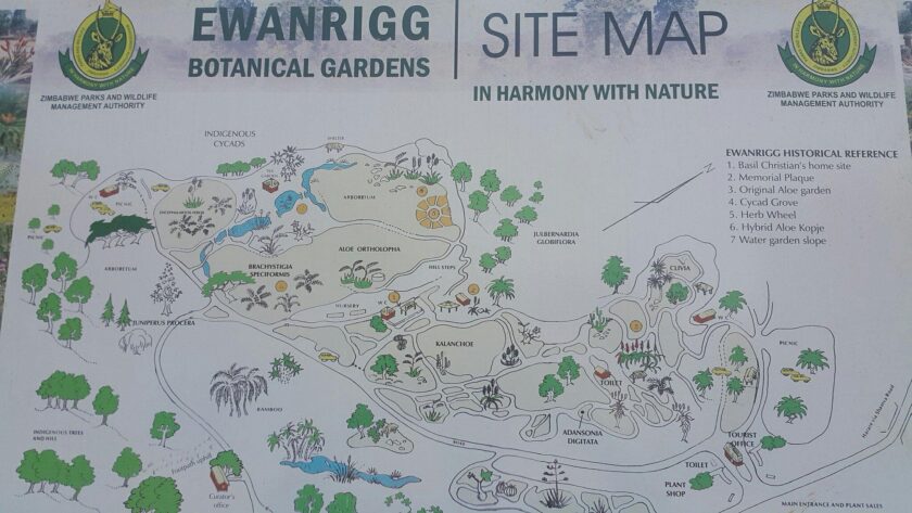 ewanrigg gardens map harare